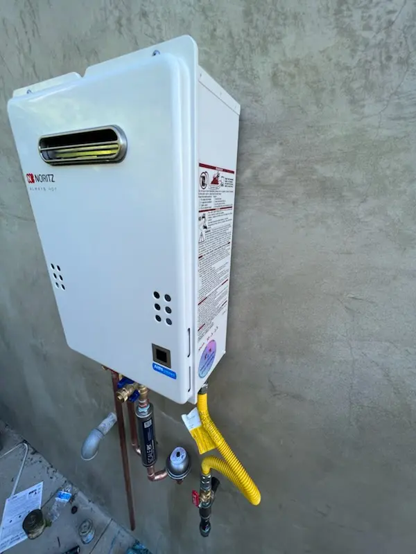 Tankless water heater installation for Palm River Estates homes